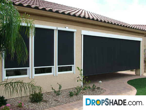 Motorized Window Retractable Shades Solar Drop Shade Las Vegas Window Dropshade Images